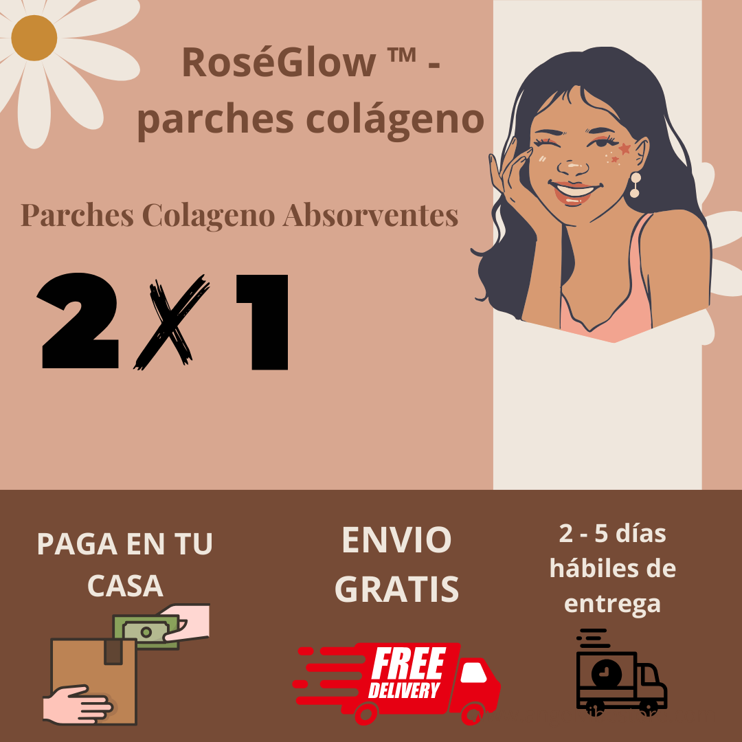 RoséGlow ™ - parches colágeno  6 UNIDADES CADA CAJA ( LLEVA 2 CAJAS AL PRECIO DE 1)