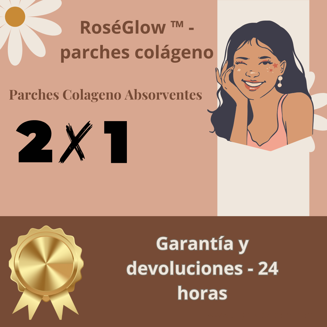 RoséGlow ™ - parches colágeno  6 UNIDADES CADA CAJA ( LLEVA 2 CAJAS AL PRECIO DE 1)